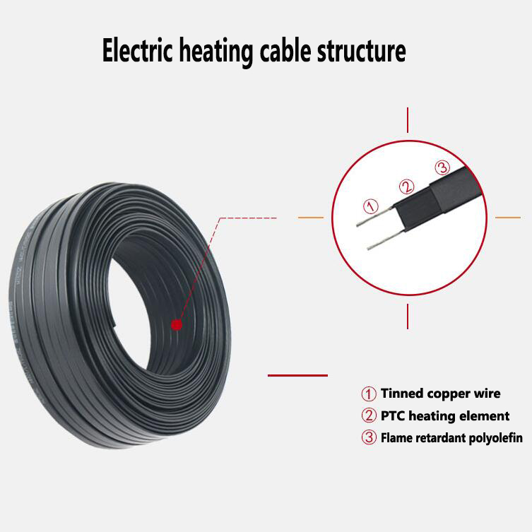 110v America and Canada use heating cable